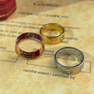 Cartier ring with diamonds